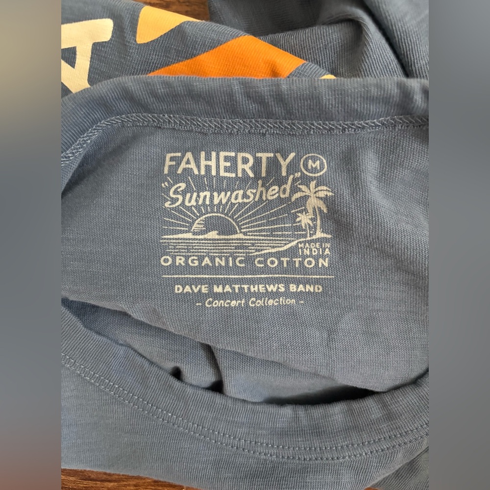 Faherty Dave Matthews Band concert collection tee 100% organic cotton - Picture 5 of 5